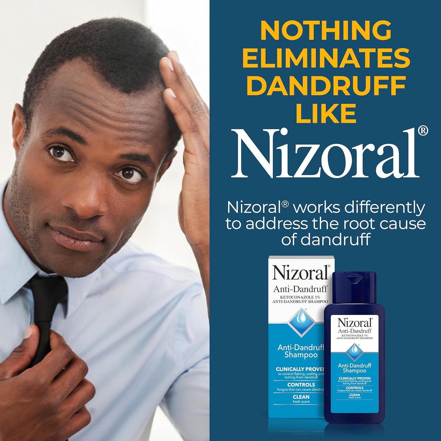 Nizoral Anti-Dandruff Shampoo with 1% Ketoconazole