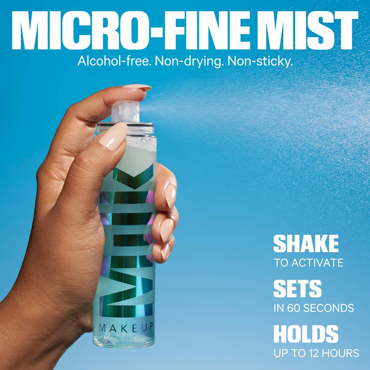 MILK MAKEUP Mini Hydro Grip Dewy Long-Lasting Setting Spray