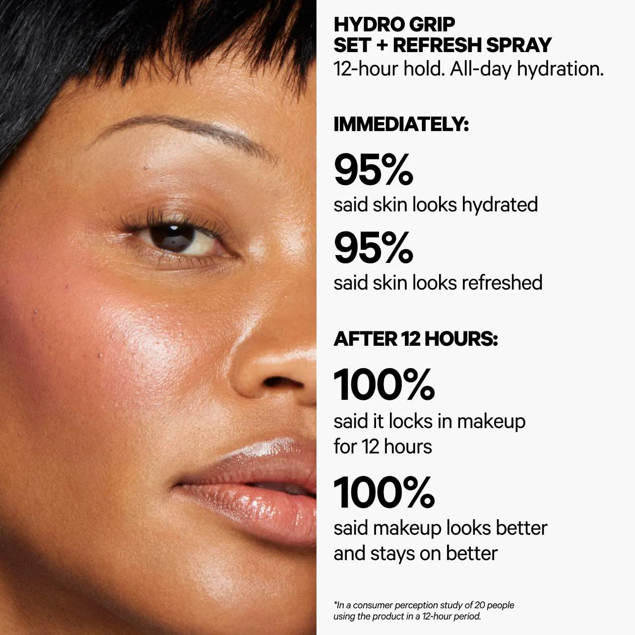 MILK MAKEUP Mini Hydro Grip Dewy Long-Lasting Setting Spray