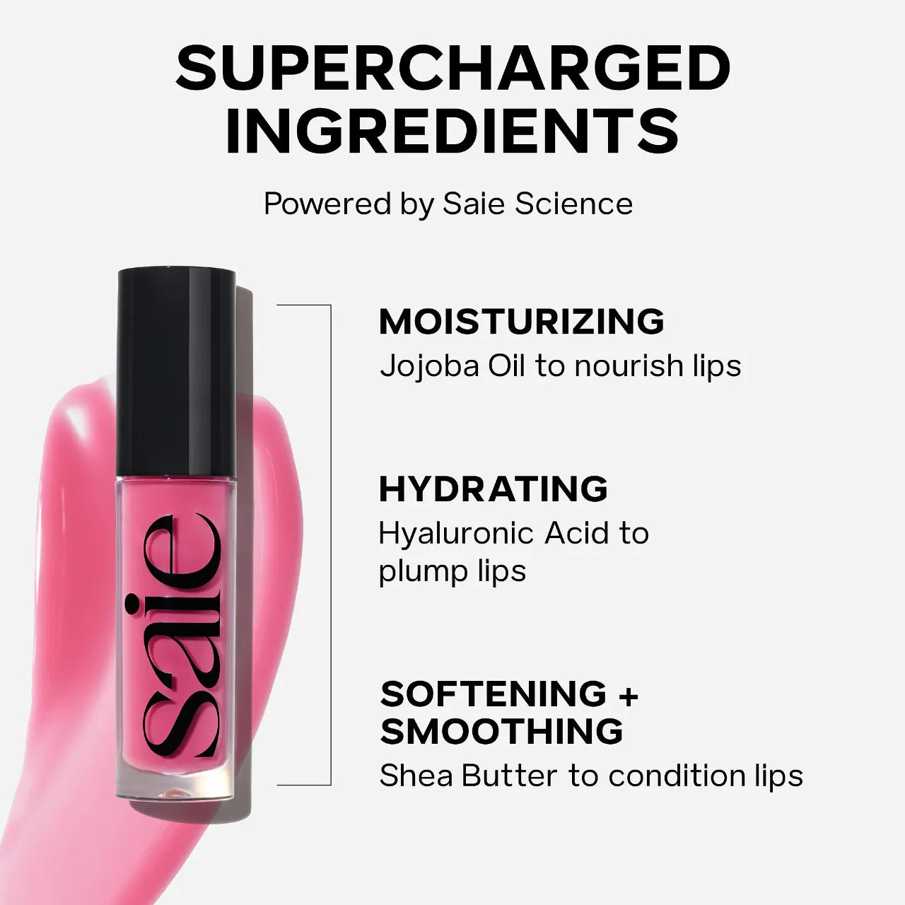 Saie High-Shine Hydrating Lip Gloss Oil