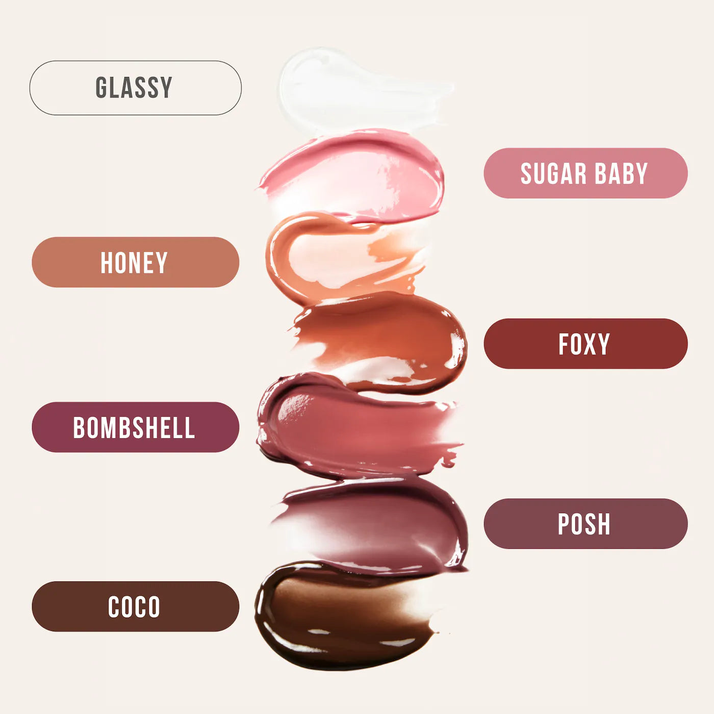 Huda Beauty Mini Faux Filler Shiny Non-Sticky Lip Gloss