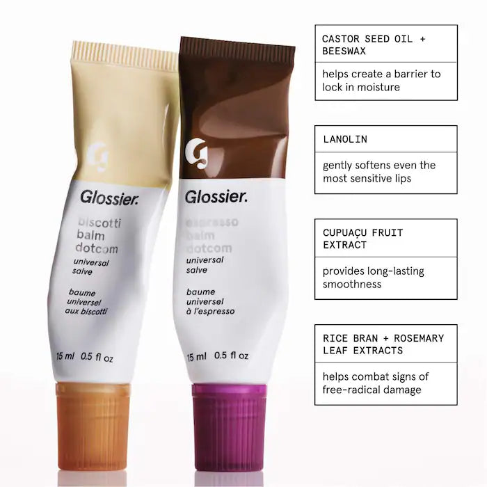 Glossier Limited Edition Biscotti and Espresso Balm Dotcom Duo