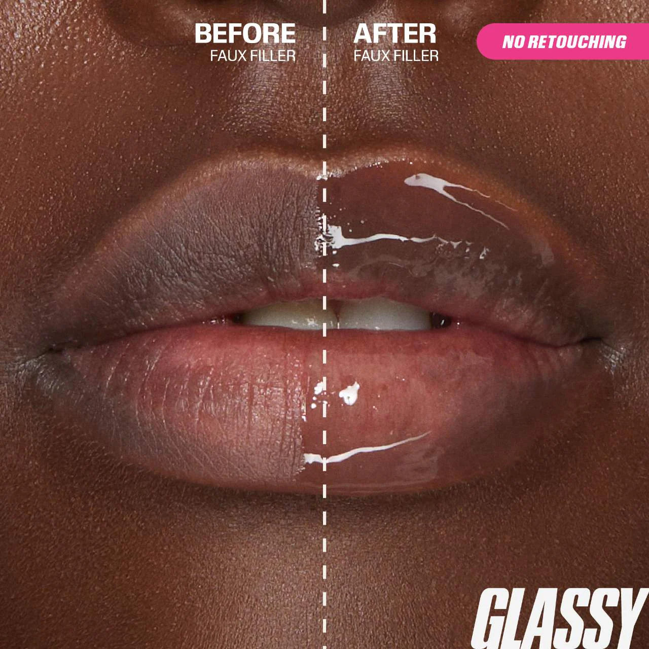 Huda Beauty Mini Faux Filler Shiny Non-Sticky Lip Gloss