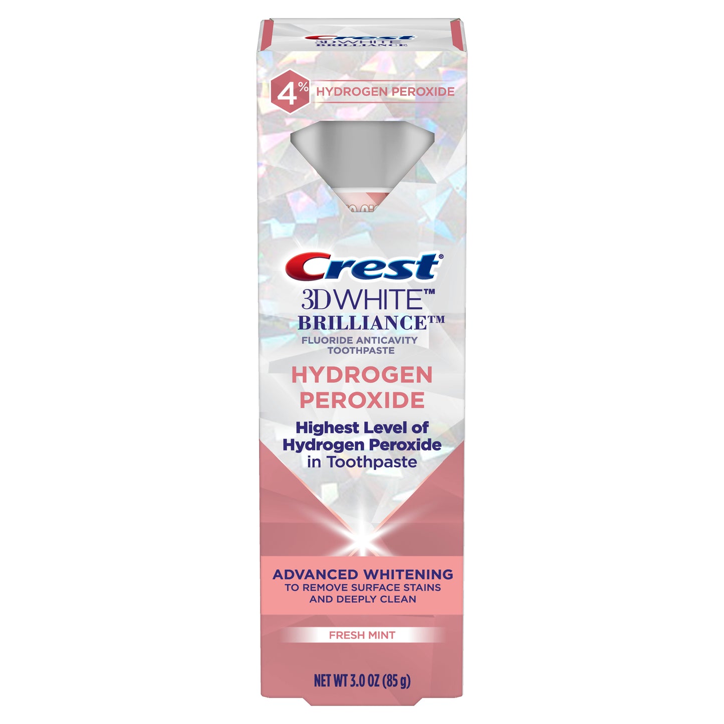 Crest 3D White Brilliance Hydrogen Peroxide Toothpaste with Fluoride