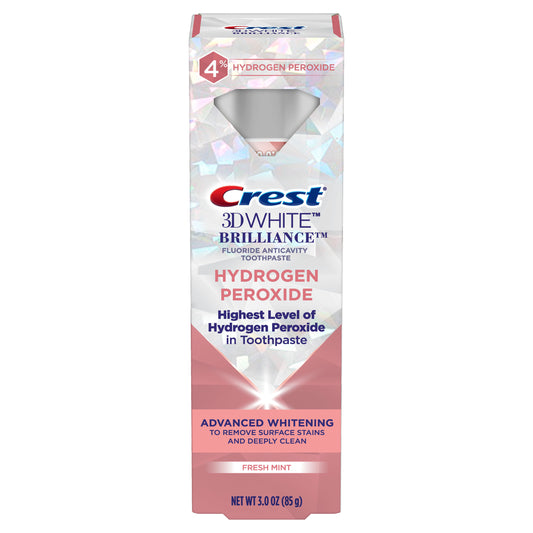 Crest 3D White Brilliance Hydrogen Peroxide Toothpaste with Fluoride