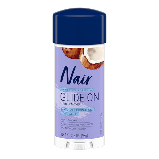 Nair Hair Remover Sensitive Formula Glide On Depilatory Cream