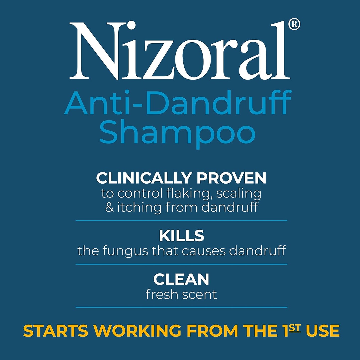 Nizoral Anti-Dandruff Shampoo with 1% Ketoconazole