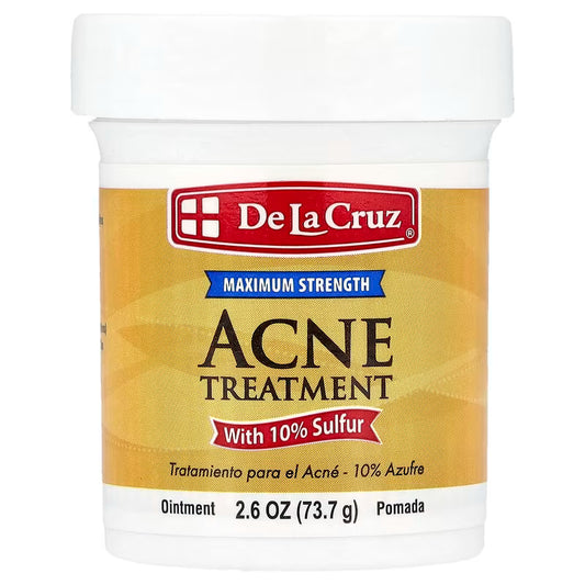 De La Cruz Acne Treatment Ointment with 10% Sulfur