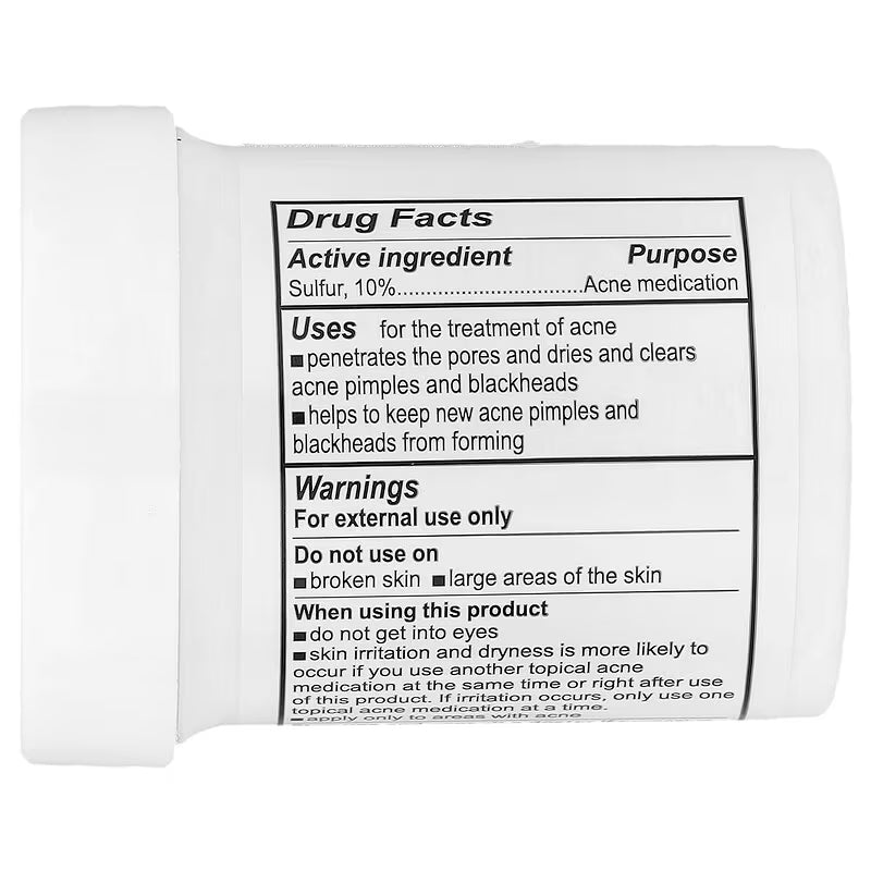 De La Cruz Acne Treatment Ointment with 10% Sulfur