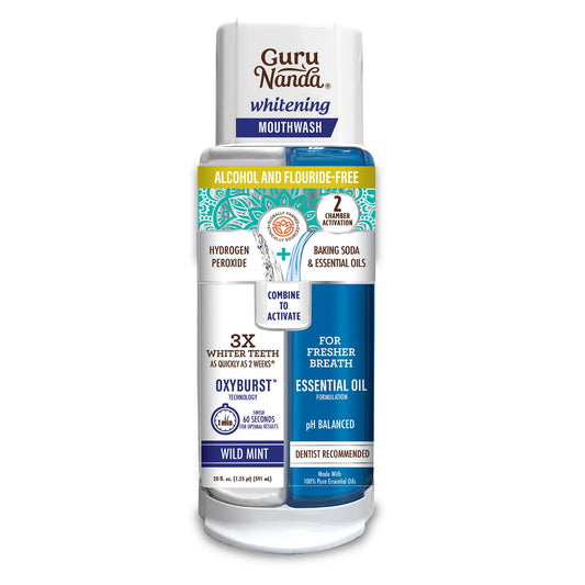 GuruNanda Dual Barrel Oxyburst Whitening Mouthwash