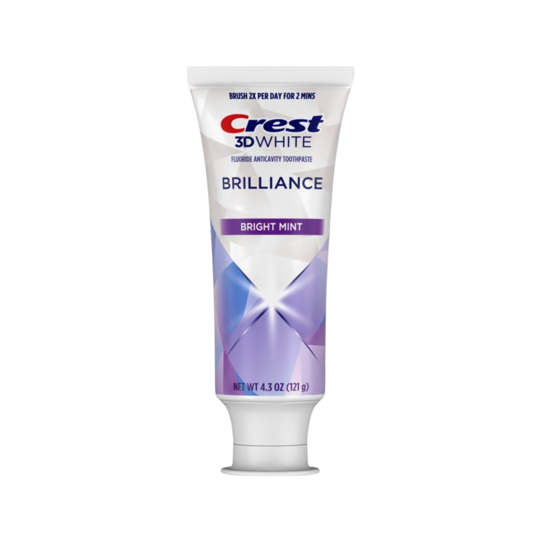 Crest 3D White Brilliance Bright Mint Teeth Whitening Toothpaste, 4.3 oz