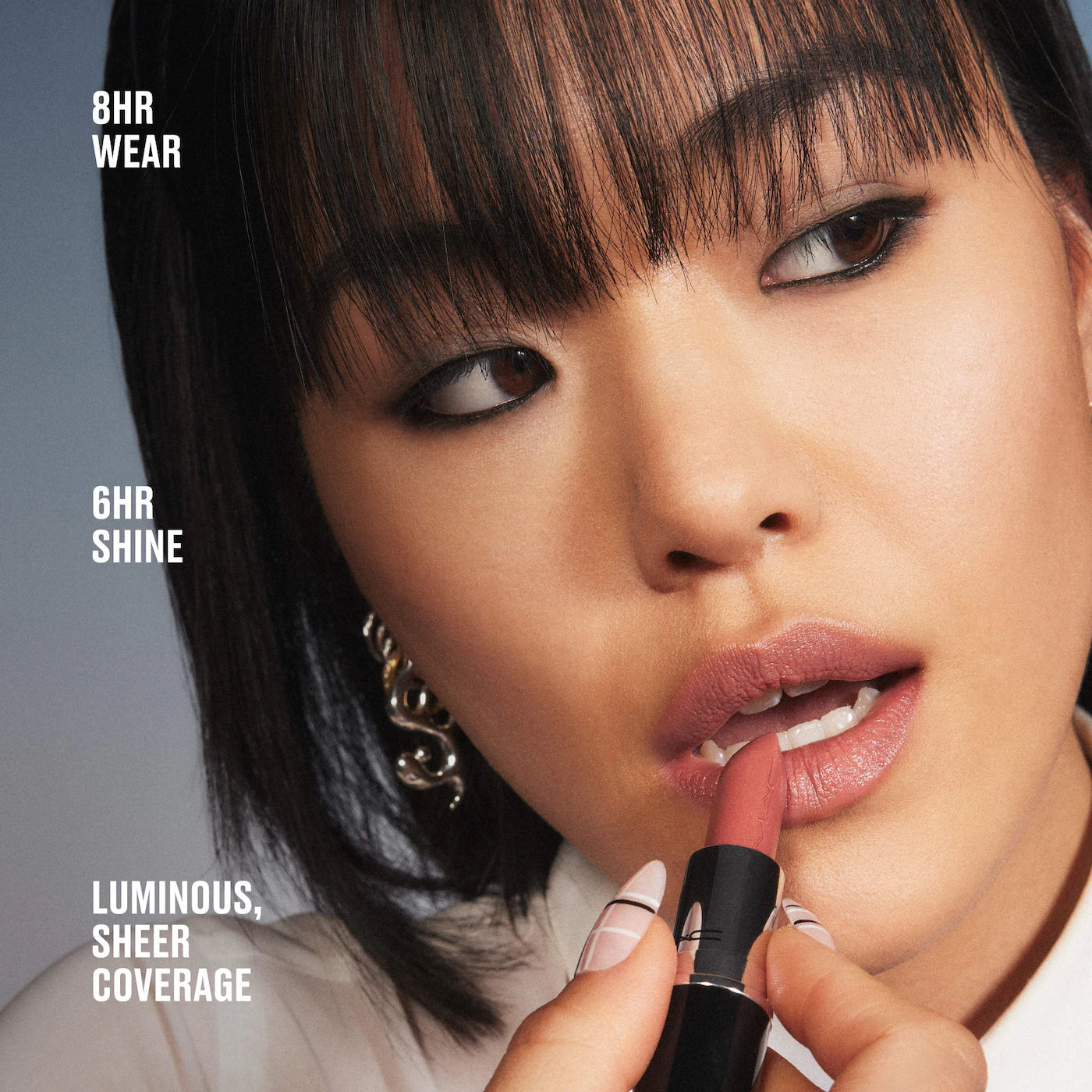 MAC Cosmetics Lustreglass Sheer-Shine Hydrating 8HR Lipstick