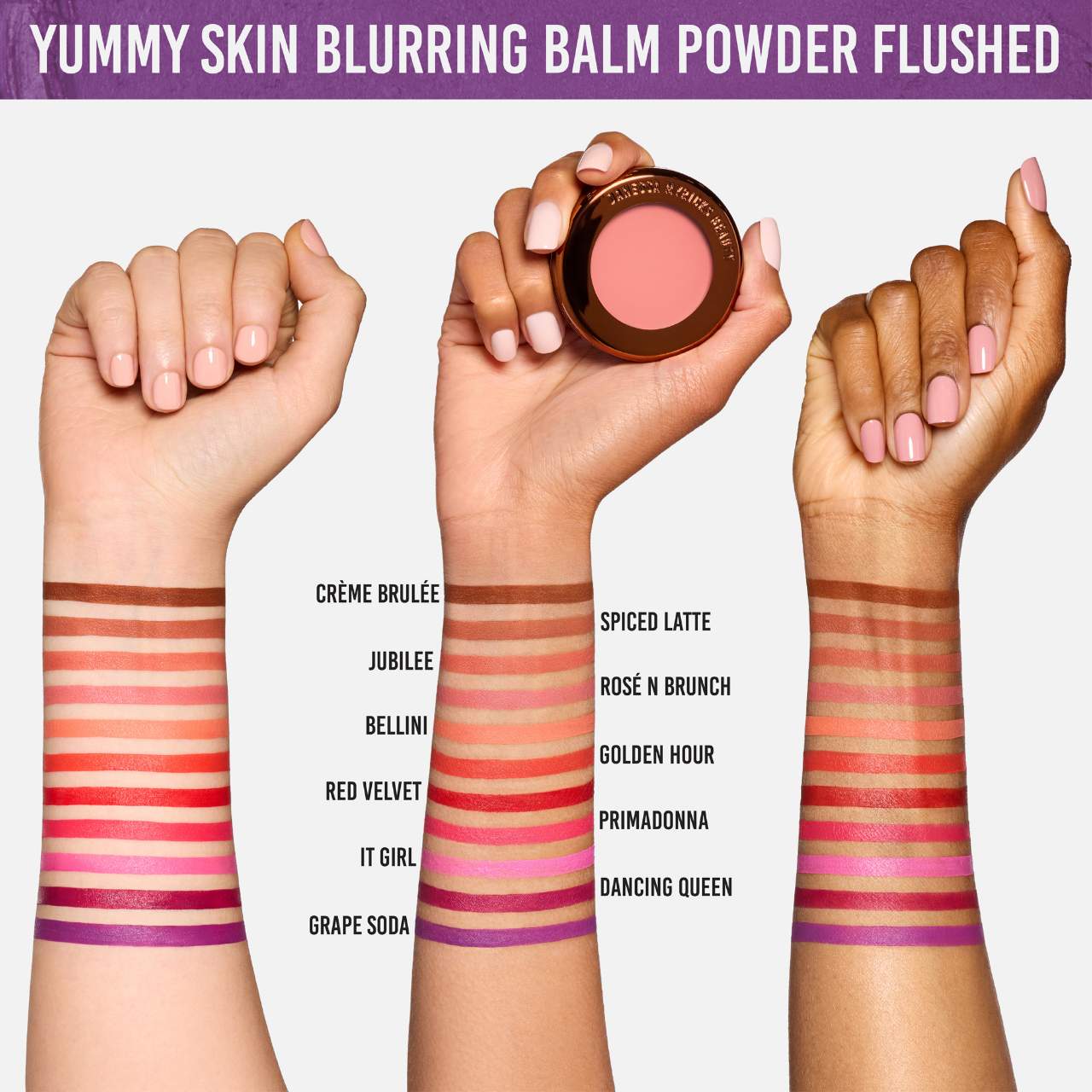 Danessa Myricks Beauty Mini Yummy Skin Blurring Balm Powder Flushed for Cheek and Lip