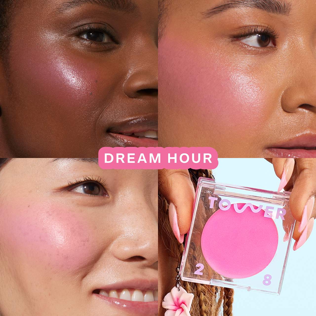 Tower 28 BeachPlease Lip + Cheek Dewy Cream Blush