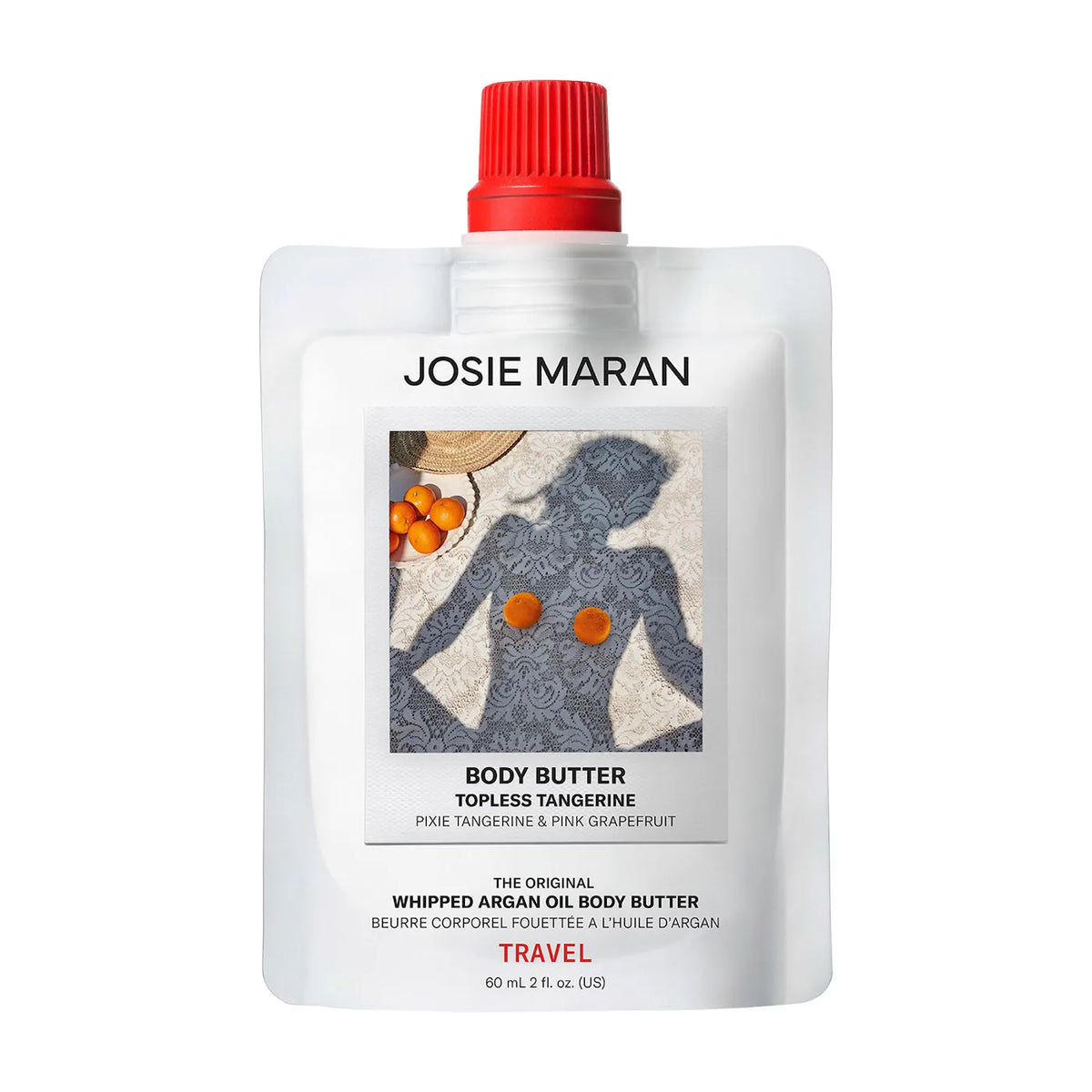 Josie Maran Topless Tangerine Whipped Argan Oil Firming Body Butter