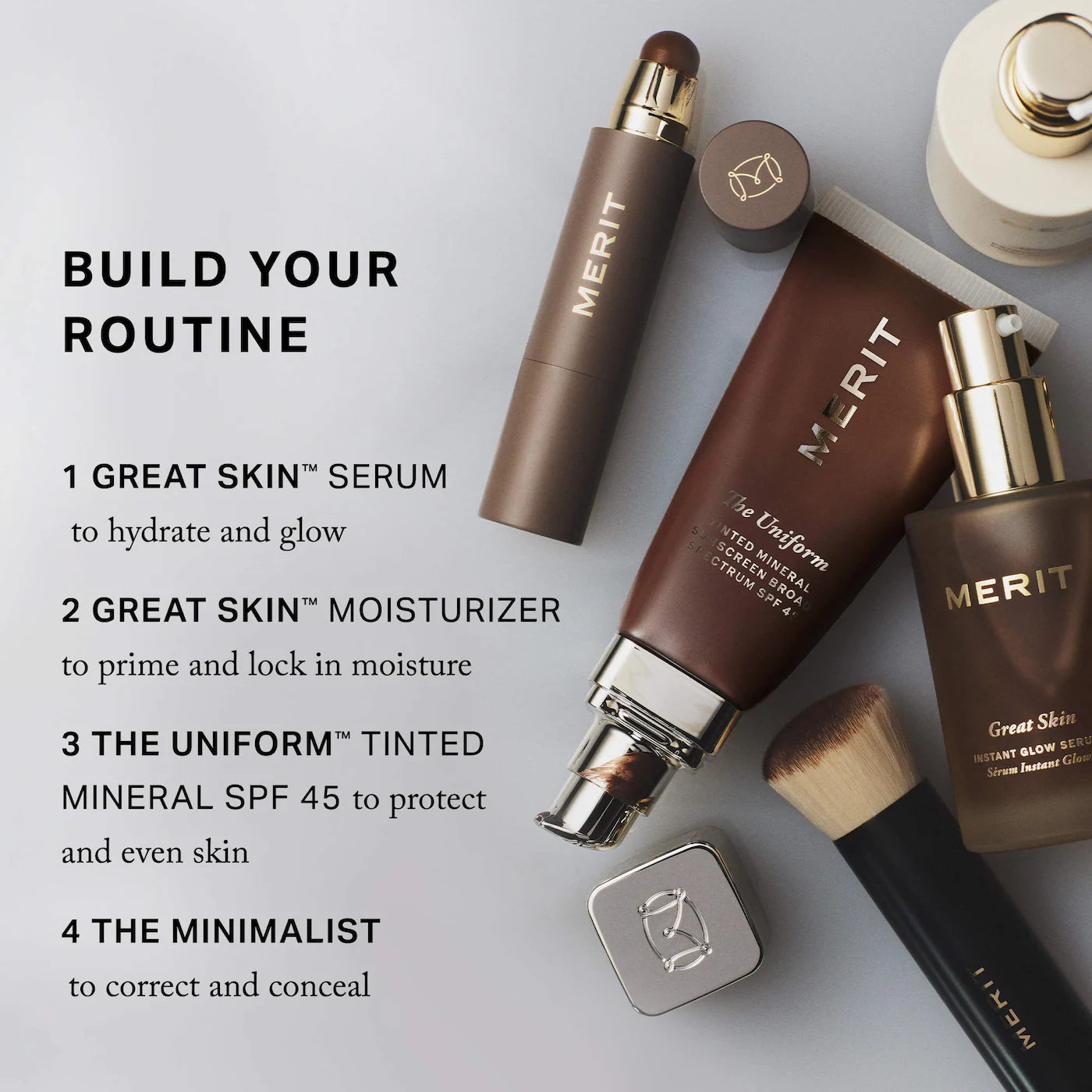 Merit The Uniform™ Tinted Mineral Sunscreen Broad Spectrum SPF 45