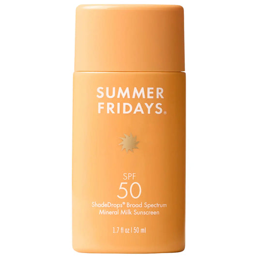 Summer Fridays  ShadeDrops Broad Spectrum SPF 50 Daily Mineral Milk Sunscreen