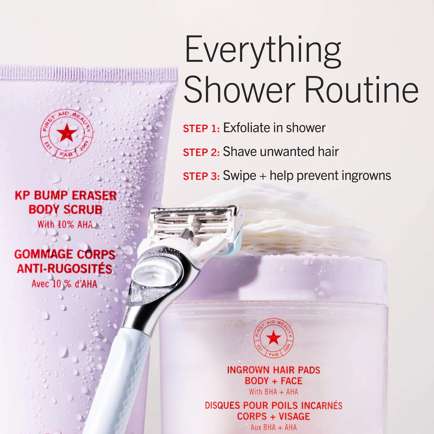 Ingrown Hair Pads with AHA + BHA for Body + Face