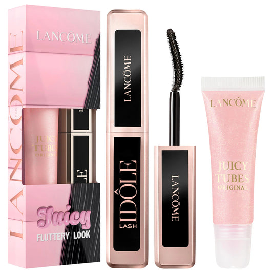 Lancome Mini Juicy Tubes Lip Gloss and Travel Size Lash Idôle Mascara Duo